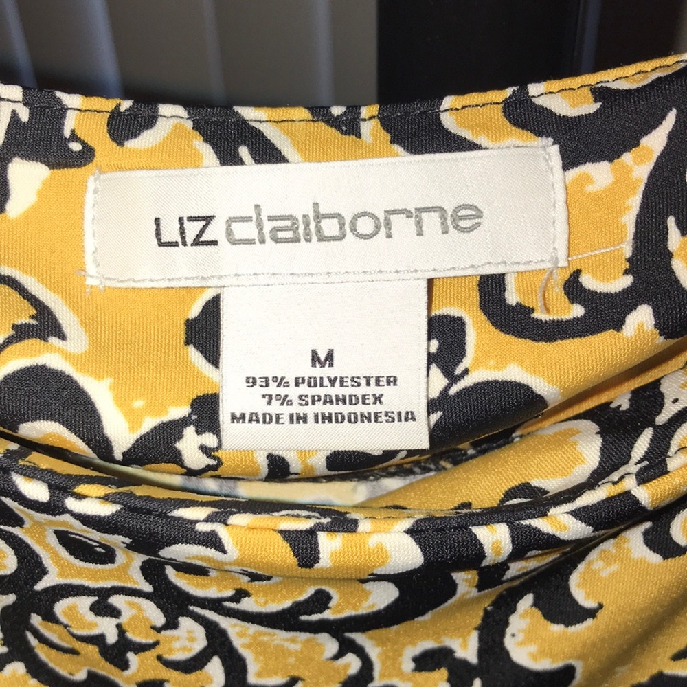 Yellow and Black Patterned Women's Midi Dress - Picture 10 of 12